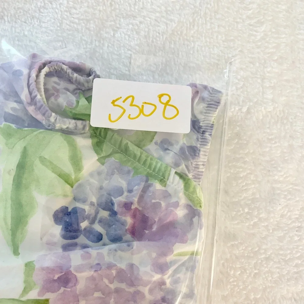 Hill House Tiny Bloomers Diaper Cover Kid Sz 12-18M Blue Hydrangea Floral Cotton